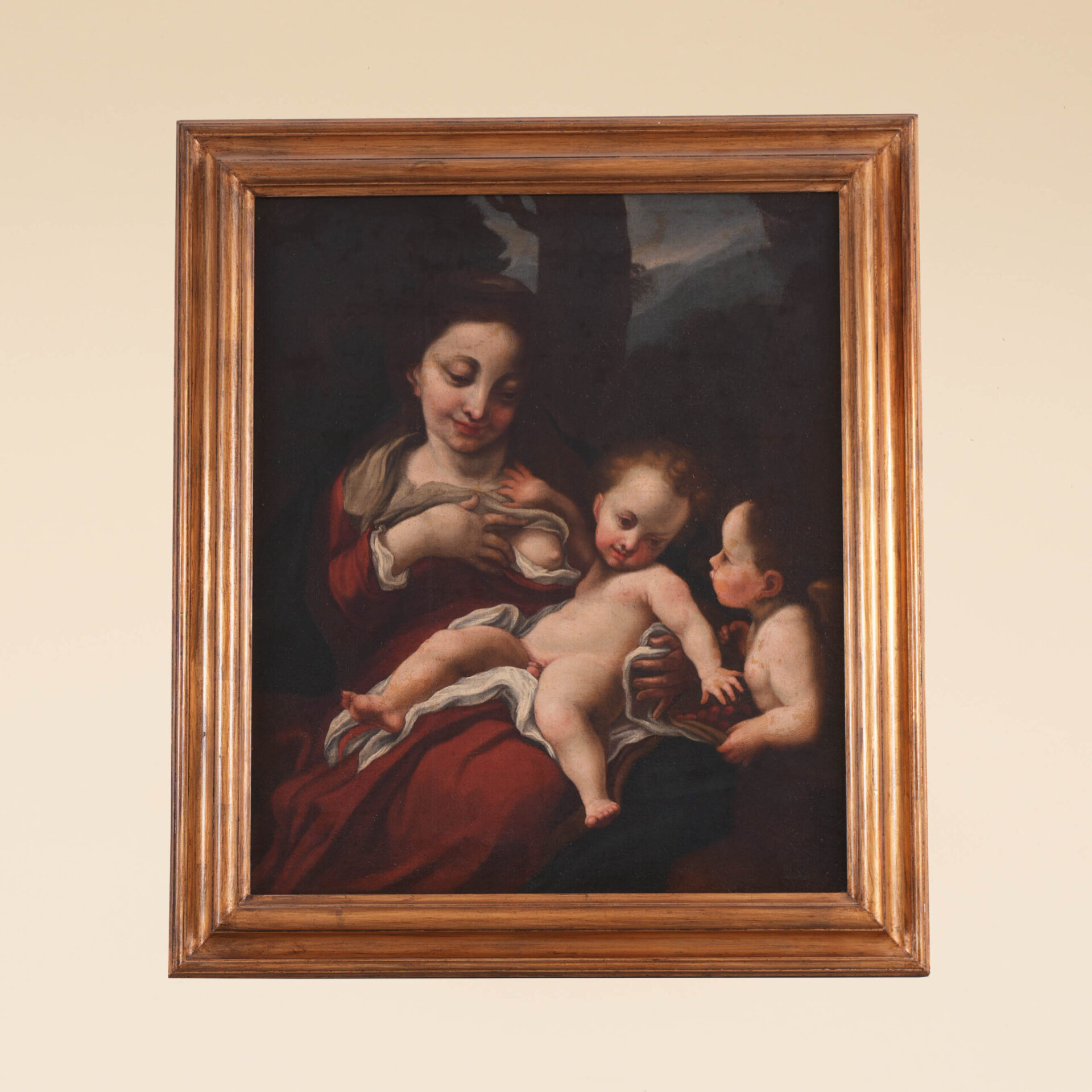 Madonna del Latte e un Angelo