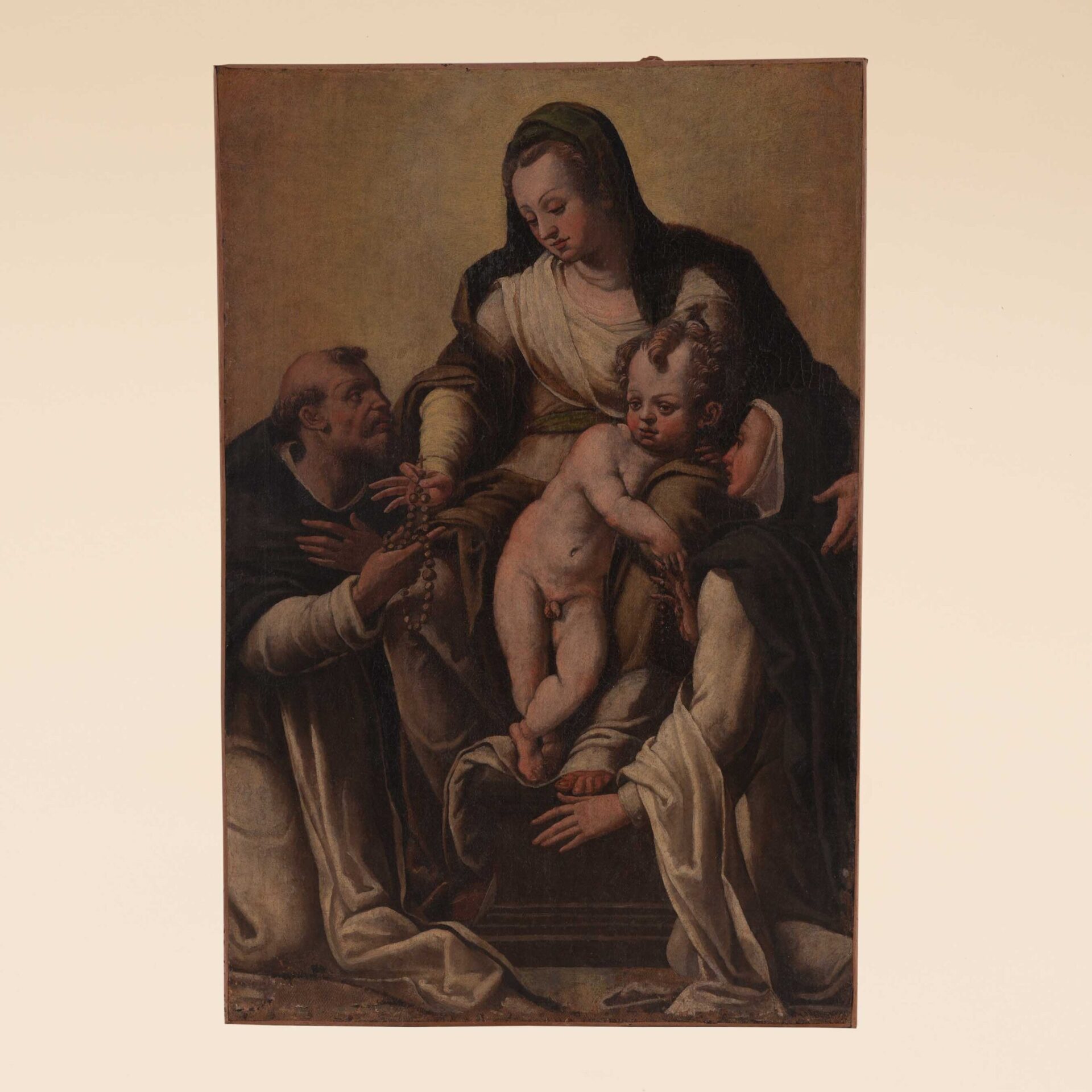 Madonna del Rosario tra i santi Domenico e Caterina